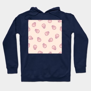 Pastel background with pumpkins Hoodie